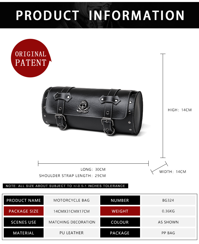 BG324-小包尺寸表-English