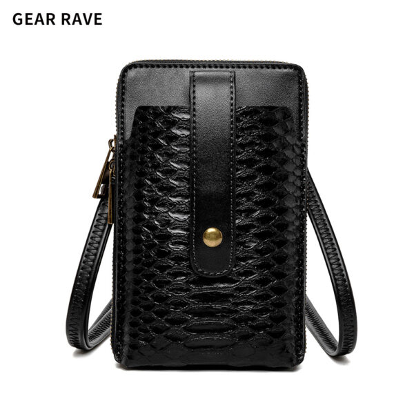 Women shoulder bag snake pattern lipstick small bag