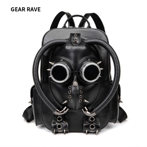 TEMU Cross-border New European and American Punk Large Capacity Women's Backpack Heavy Industry Creative Niche Computer Portable Backpack BG311