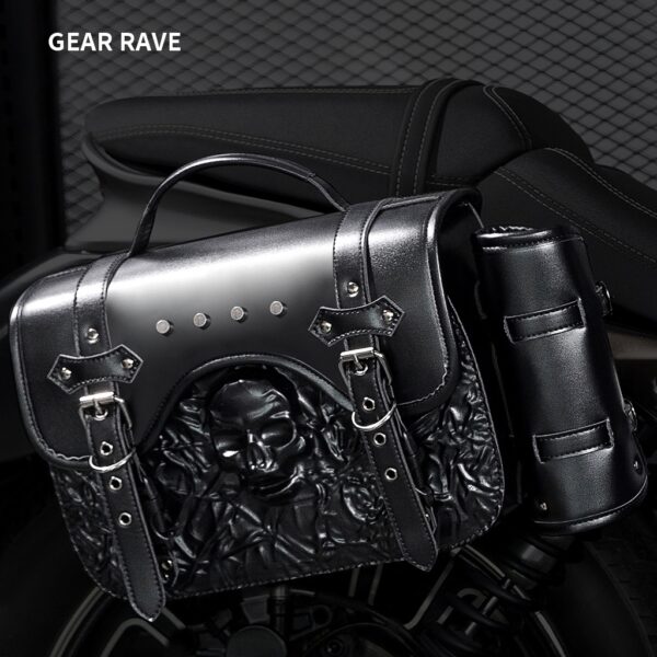 Independent station TEMU hot sale Harley Prince cruise motorcycle modification side bag cross-border punk Knight essential BG398