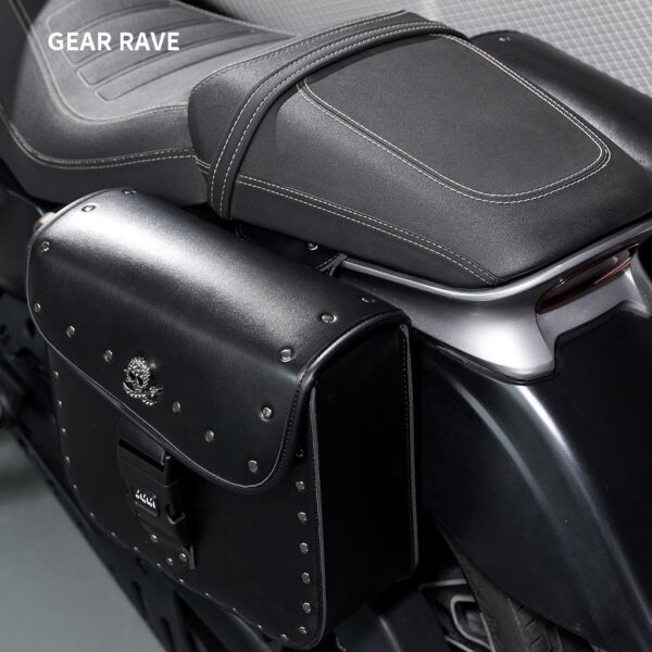 Southeast Asian locomotive Harley motorcycle Prince cruise modified side bag anti-theft password Cycling fixture side box pannier bag BG396