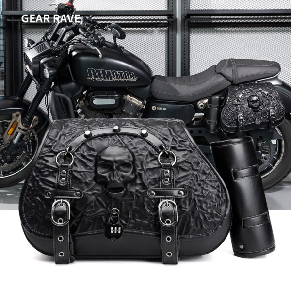 Southeast Asia hot sale punk style Harley motorcycle bag anti-theft motorcycle rock modification package multi-model Universal BG404